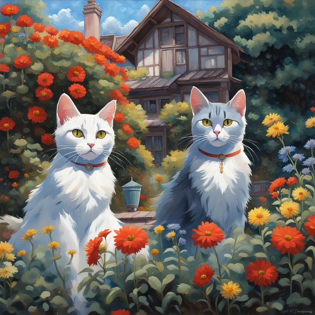 deux jolis chats